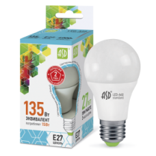 Лампа светодиодная ASD LED-A60-Standard 15Вт 220В Е27 4000К 1350Лм