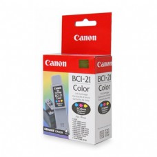 BCI-21 Color Картридж для принтера CANON S Series, MultiPASS, KX, BJC, 2000, 2000SP, 2100, 2100SP, 4000, 400J, 410J, многоцветный (2 и более цвета), оригинальный, струйный